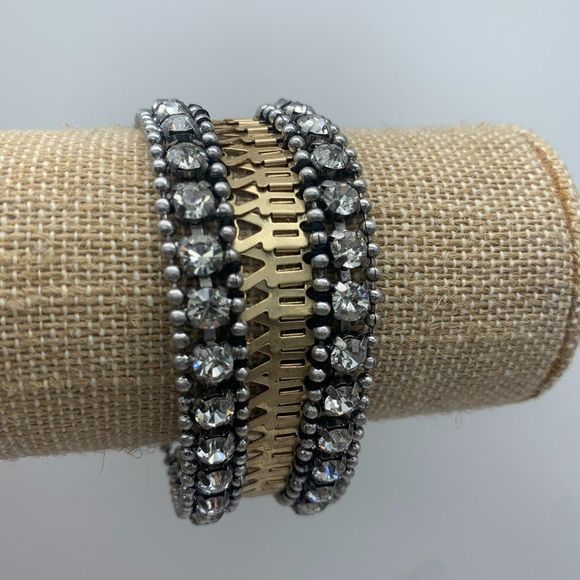 Stella & Dot Portia Bracelet Mixed Metal Day to Night - Picture 3 of 5
